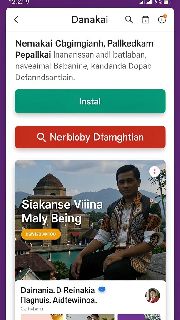Menunjukkan pemandangan indah dari dunia fantasi permainan.