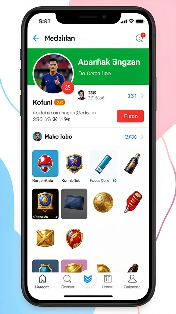 Screenshot pertama menunjukkan tampilan menu permainan yang menarik.