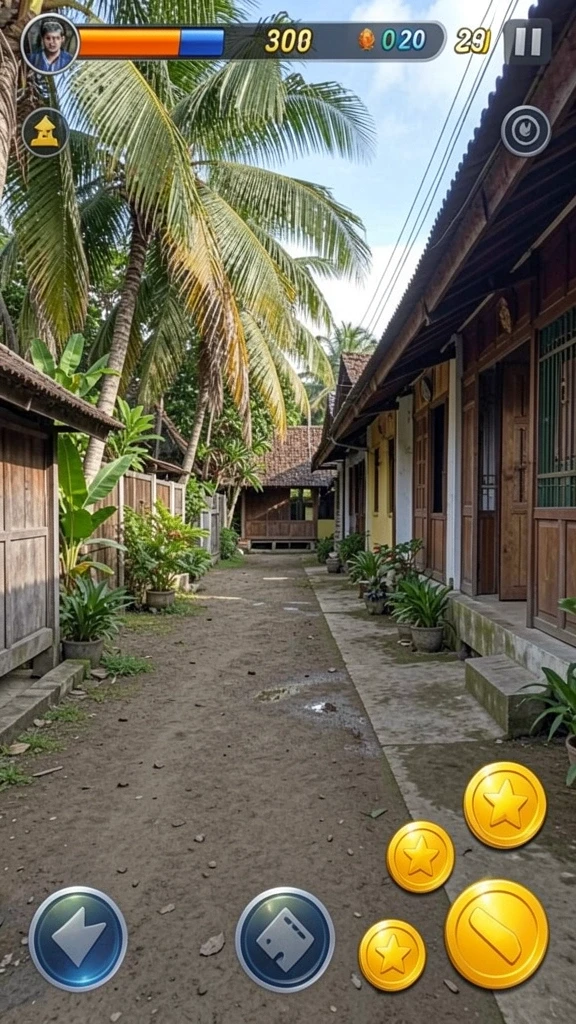 Momen seru saat pertempuran melawan musuh.