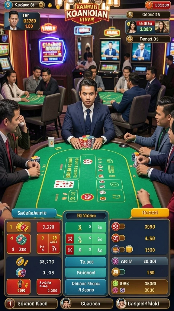 Pemandangan epik dari level menantang dalam game.