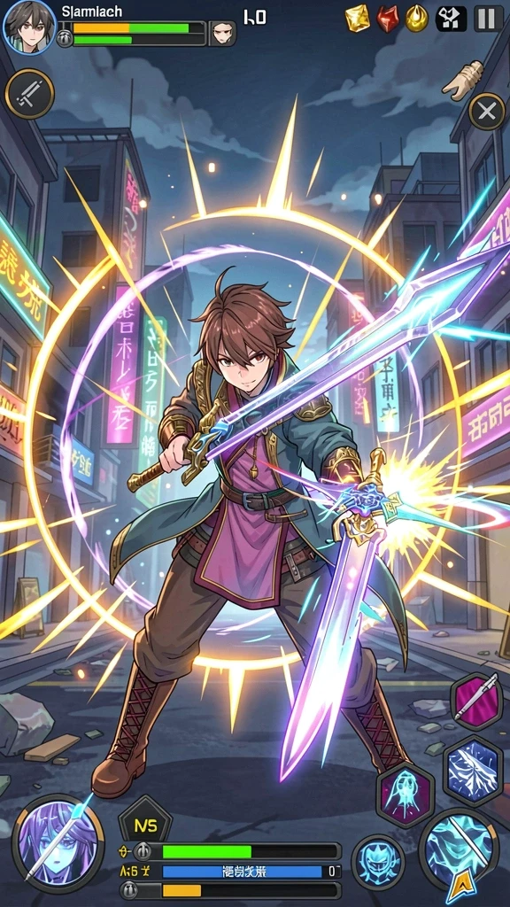 Grafis menarik dari latar belakang dunia game.
