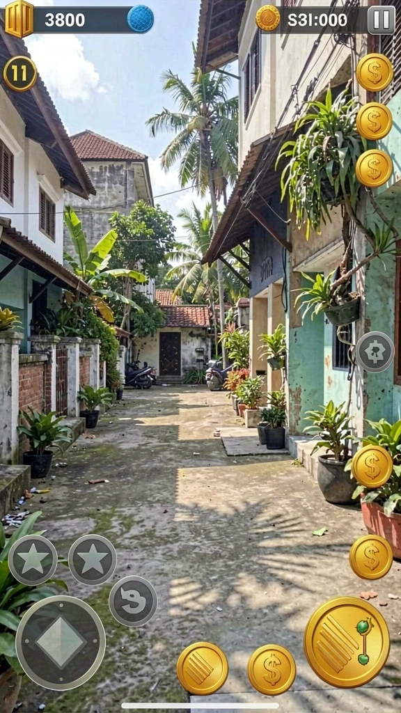Tampilan awal game dengan karakter yang menarik.