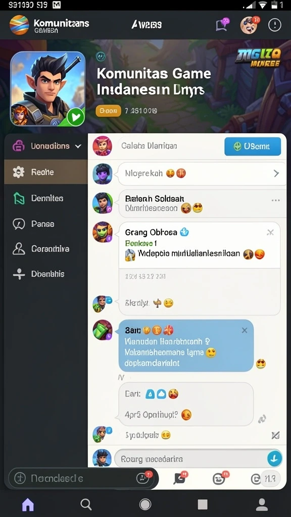 Screenshot karakter utama dalam aksi seru.
