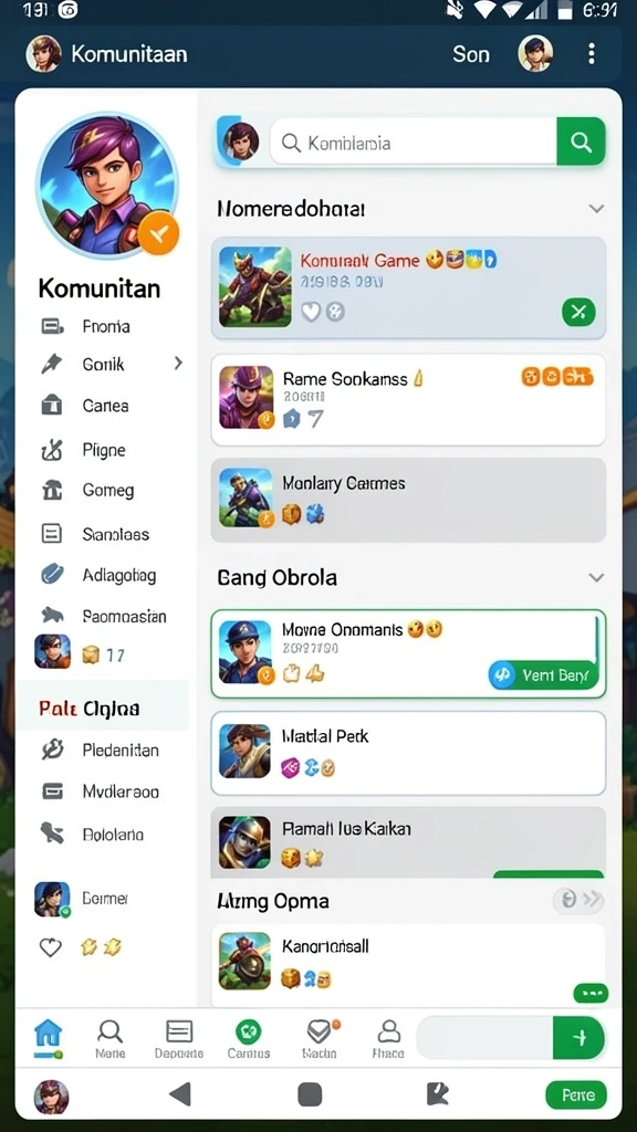 Karakter permainan HW777 yang siap untuk beraksi.