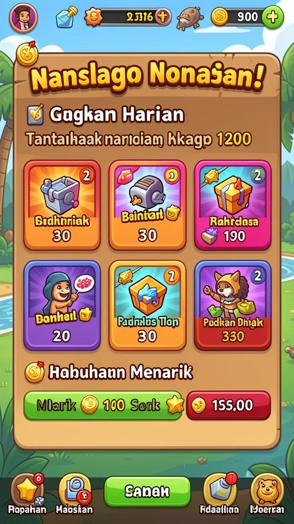 Menampilkan karakter unik dengan kemampuan spesial.