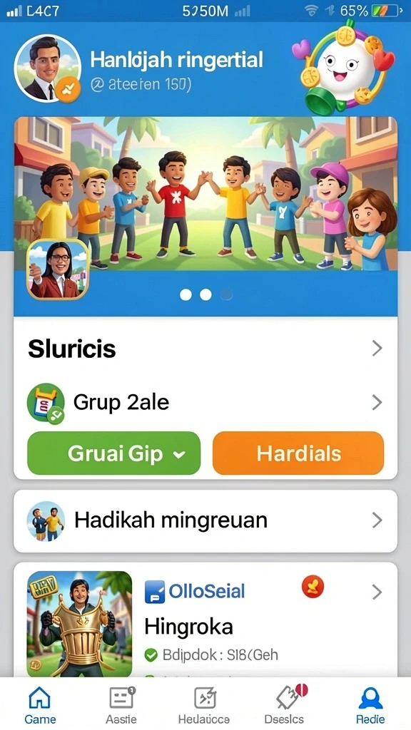 Screenshot dari level menantang yang baru.