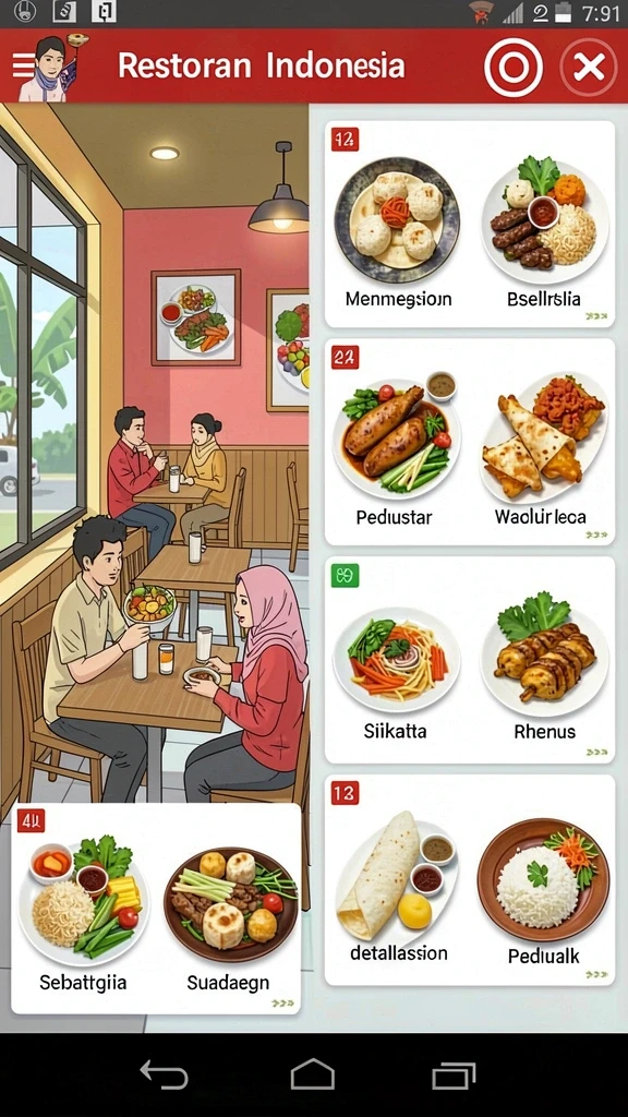 Tampilan awal game dengan grafis menarik.