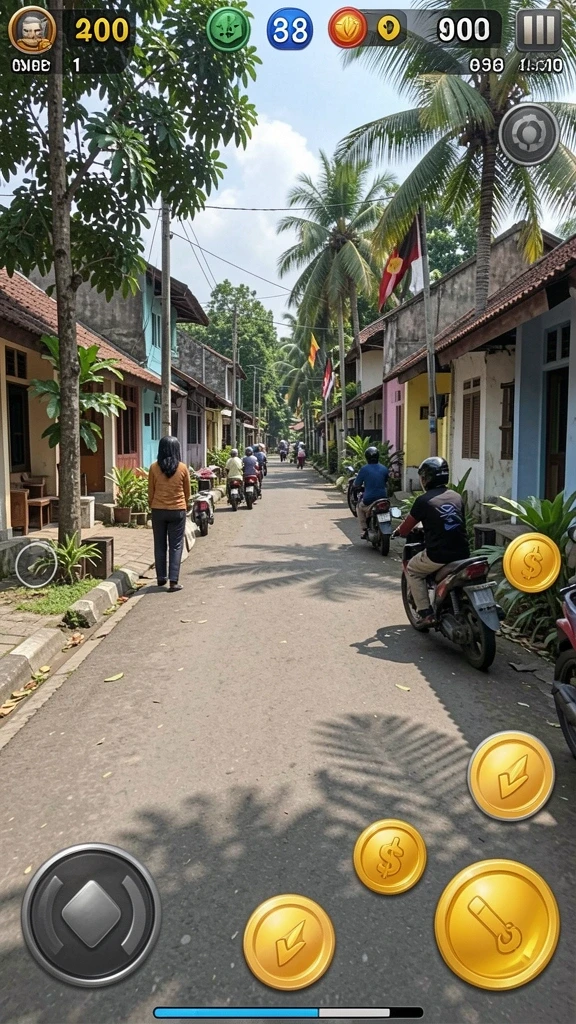Tampilan menu awal yang menarik dan informatif.