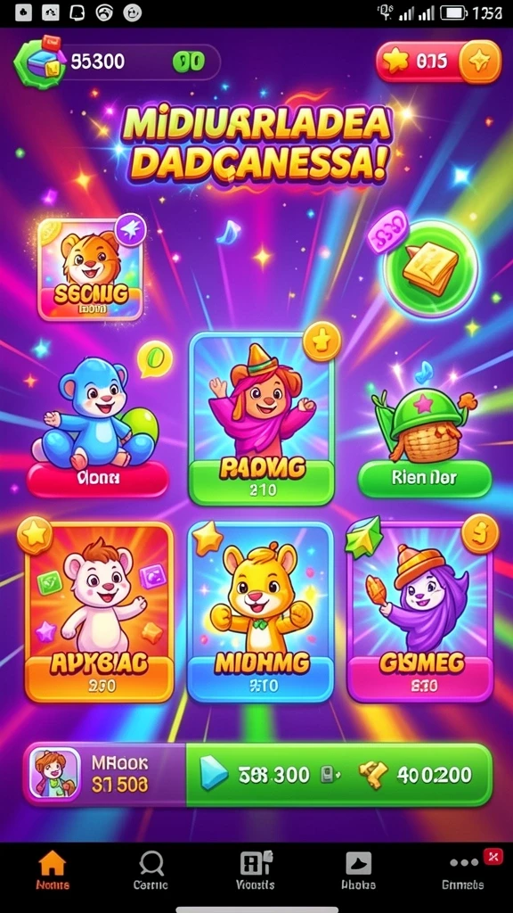 Atur karakter dengan berbagai pilihan skin dan upgrade.