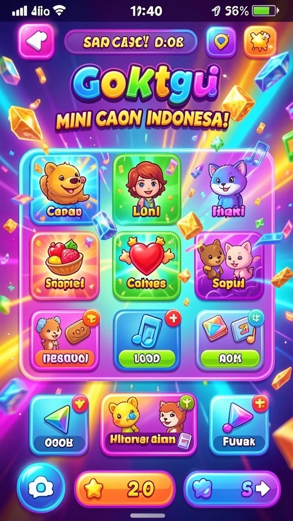 Daftar permainan yang bervariasi dan menarik.