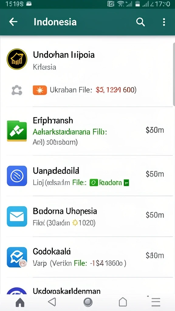 Berbagai jenis permainan untuk dipilih.