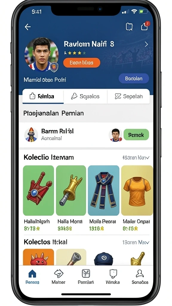 Upgrade karakter Anda untuk performa maksimal.