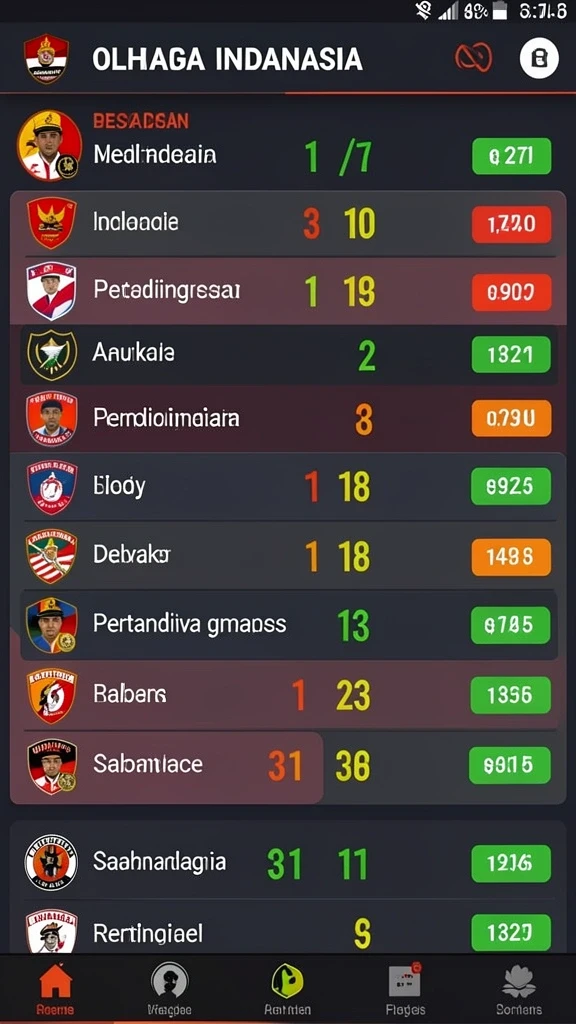 Tampilan antarmuka aplikasi yang ramah pengguna.