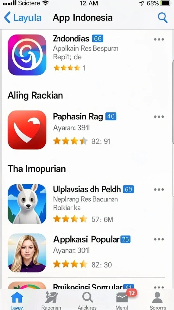 Tampilan antarmuka pengguna yang intuitif.