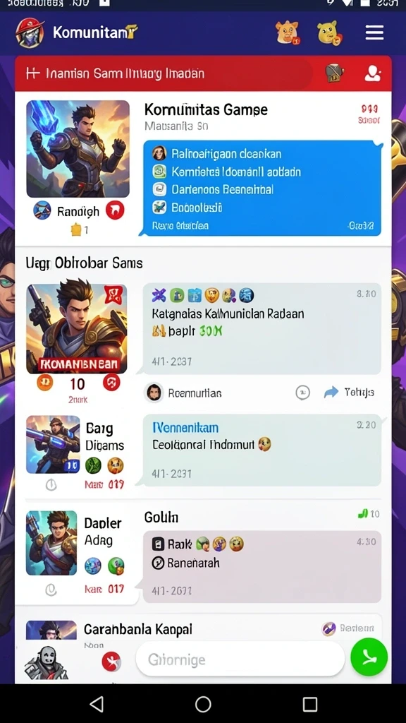 Tampilan awal yang menawan dengan karakter utama.
