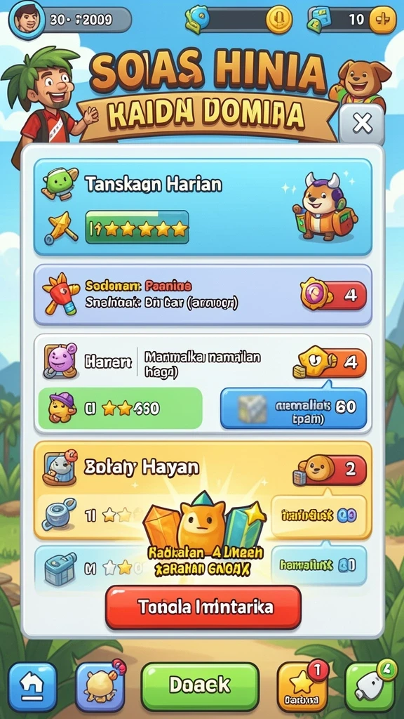 Momen seru saat bermain dengan teman.