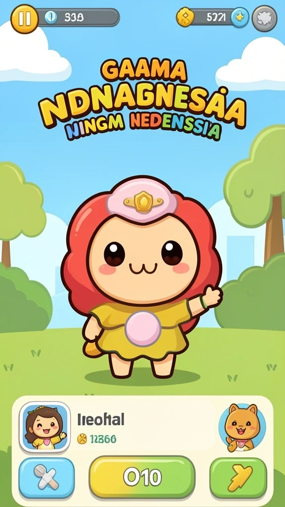 Tampilan salah satu level yang menakjubkan.
