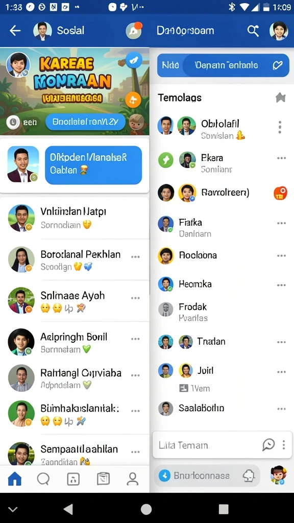 Karakter dengan desain yang unik dan menarik.