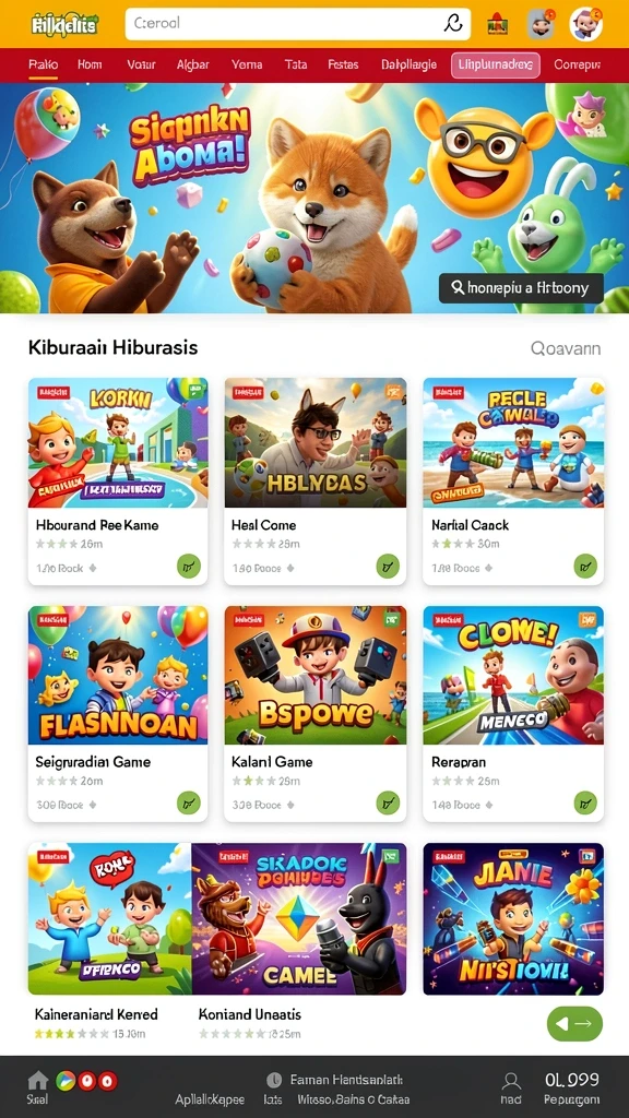 Tampilan antarmuka yang user-friendly.