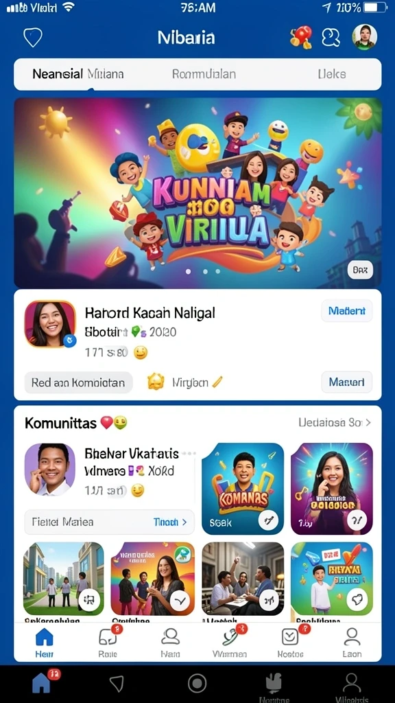 Tampilan awal yang menarik dengan logo TANTE777.