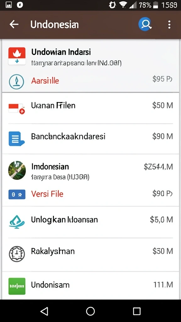 Tampilan antarmuka pengguna yang menarik.