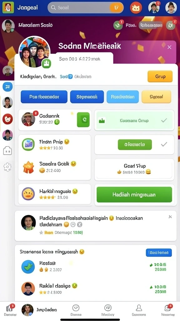 Tampilan antarmuka utama yang intuitif dan menarik.