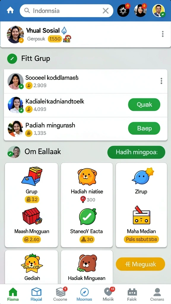Tampilkan tantangan menarik dalam game.