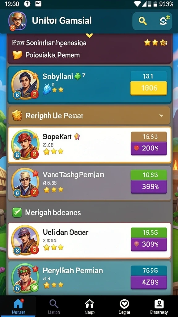 Tampilan UI yang bersih dan intuitif.